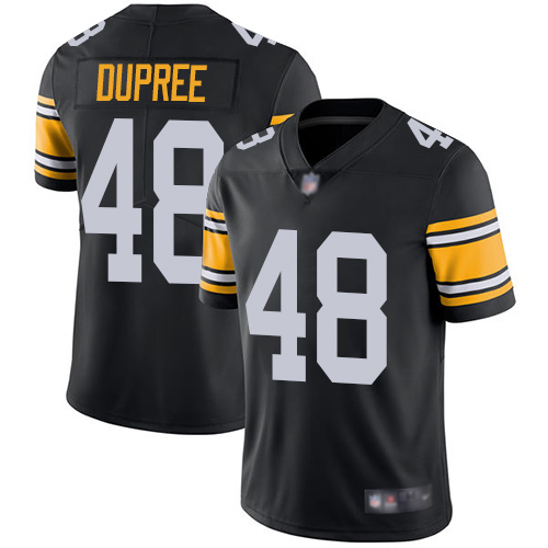 Youth Pittsburgh Steelers Football 48 Limited Black Bud Dupree Alternate Vapor Untouchable Nike NFL Jersey